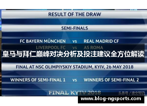 皇马与拜仁巅峰对决分析及投注建议全方位解读